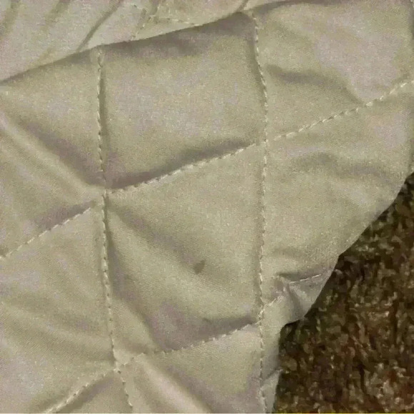 New York Classics Quilted Jacket Beige Plaid Lining Size Medium - Picture 3 of 7